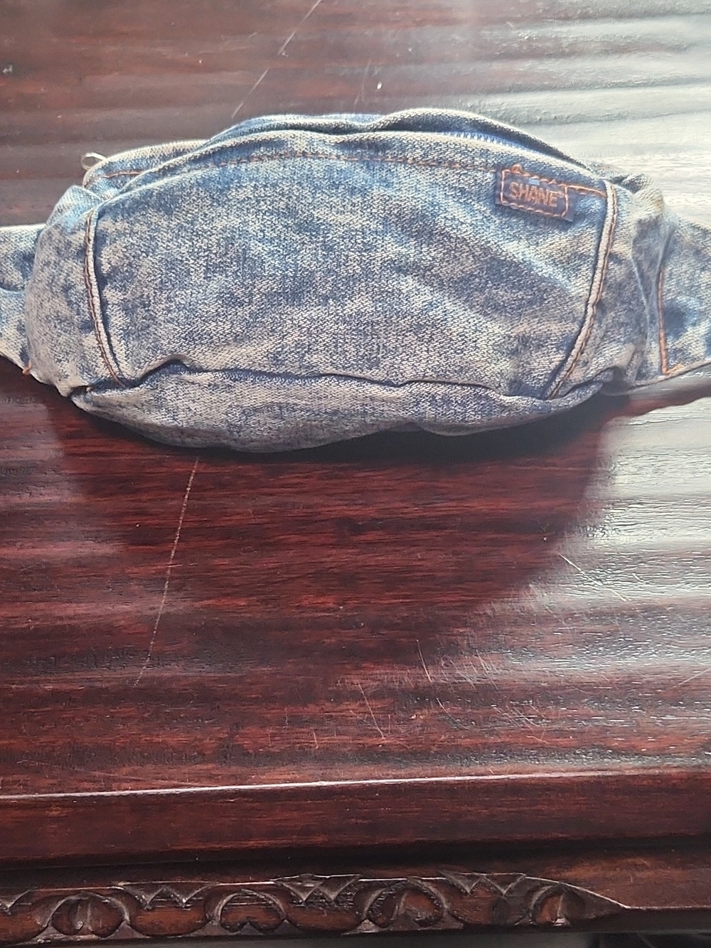 SHANE Light Blue Denim Waist Bag - Casual Crossbody Belt Pack Vintage